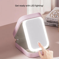Compact Illuminated Makeup Organizer for On the Go - Liora