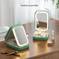 Compact Illuminated Makeup Organizer for On the Go - Liora
