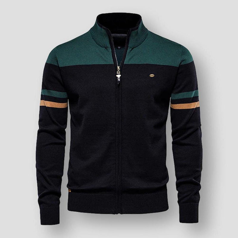 Gestreifte Schulter-Trainingsjacke - Ruben