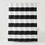 Gestreifter Textil Duschvorhang - WavePanel