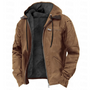 Men's Removable-Hood Winter Jacket - Warm Full-Zip Layer 1