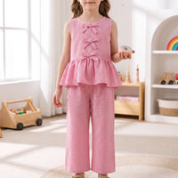 Girls' Striped Two-Piece Summer Set - SweetStripe