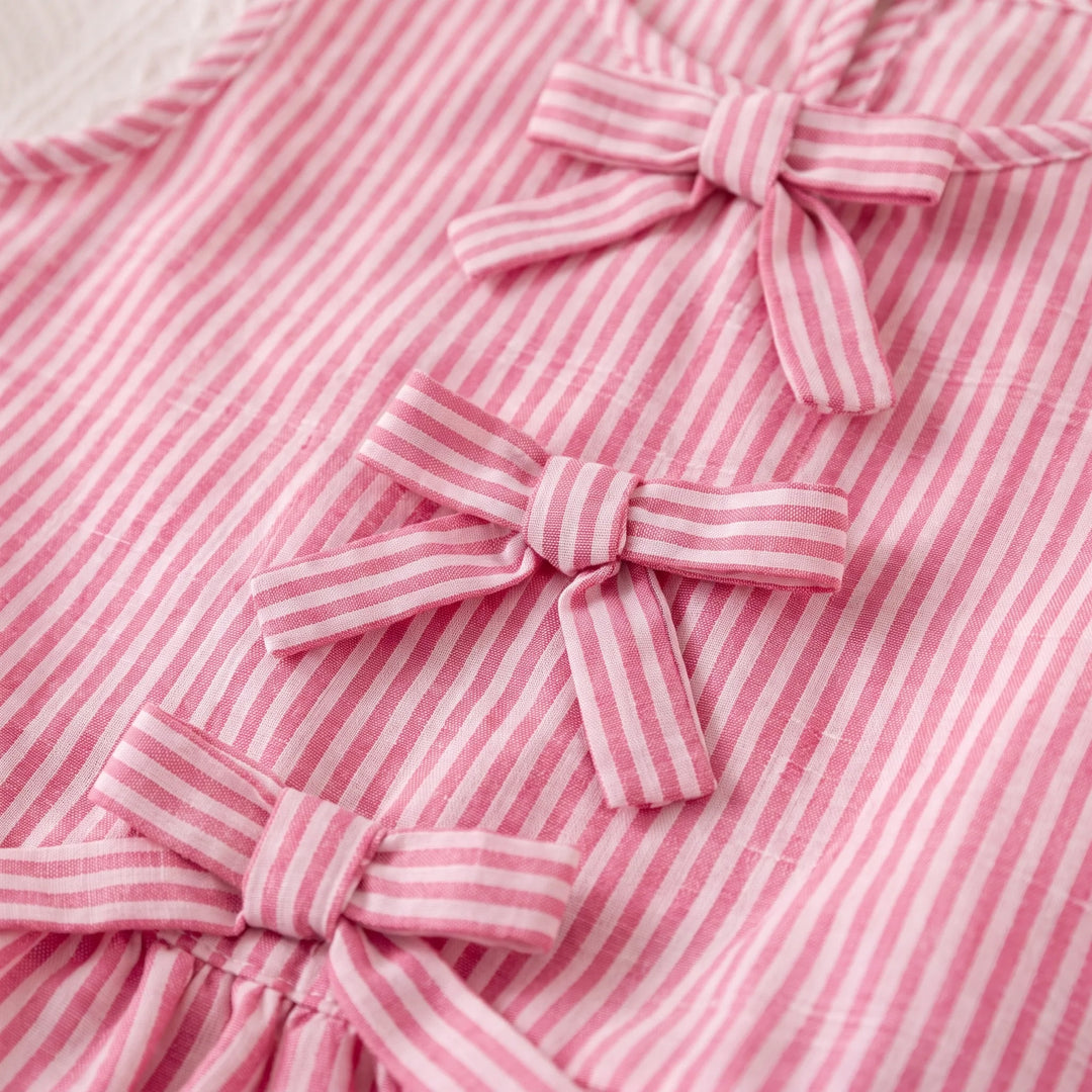 Girls' Striped Two-Piece Summer Set - SweetStripe