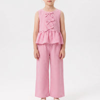 Girls' Striped Two-Piece Summer Set - SweetStripe
