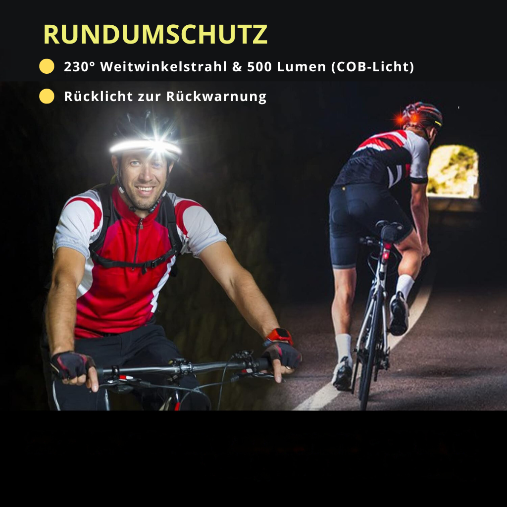 Leistungsstarke Stirnlampe mit breitstrahlender LED - BrightBeam