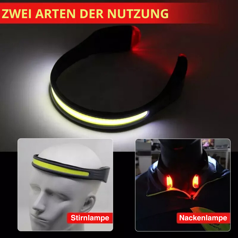 Leistungsstarke Stirnlampe mit breitstrahlender LED - BrightBeam