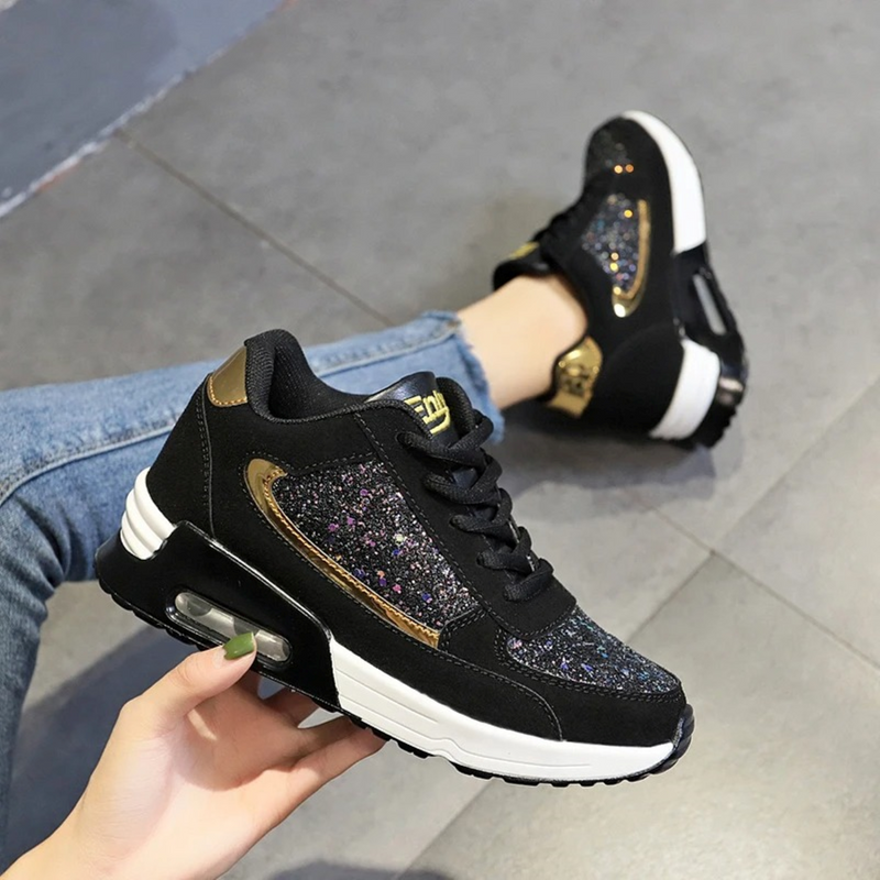 Glitzernde Damenschuhe für atmungsaktiven Komfort - SparkleFit