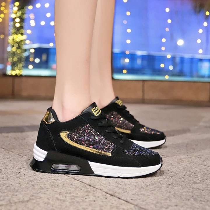 Glitzernde Damenschuhe für atmungsaktiven Komfort - SparkleFit