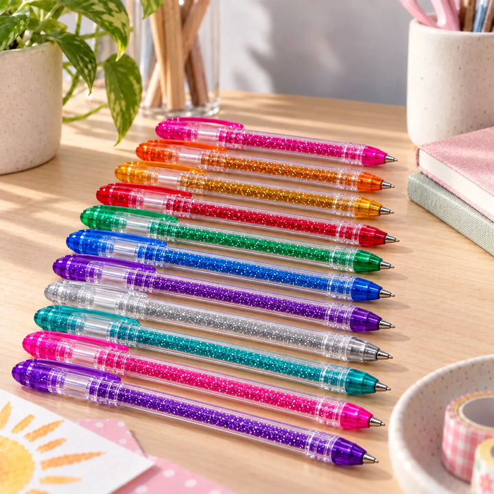 Glitter Gelpennen Set - GlitzFlow