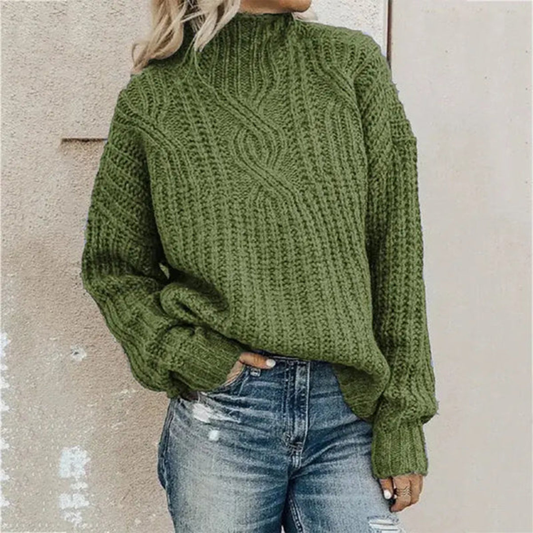 Bequemer Gestrickter Damenpullover - Lily