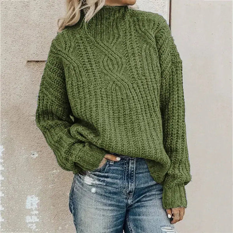 Bequemer Gestrickter Damenpullover - Lily