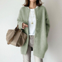 Damen Cardigan mit langen Ärmeln und Taschen – Liora