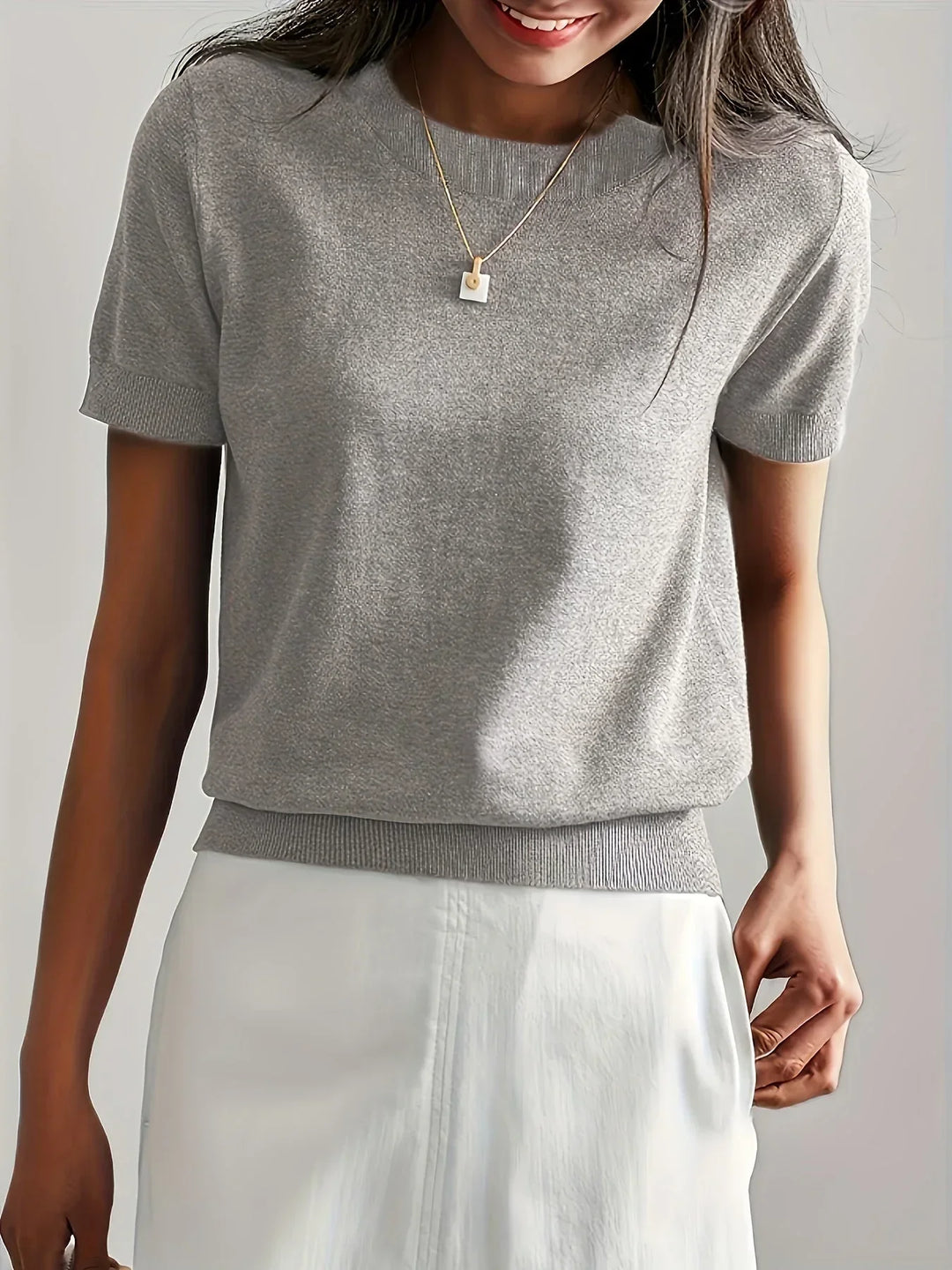 Damen Pullover mit kurzen Ärmeln – Mila