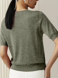 Damen Pullover mit kurzen Ärmeln – Mila