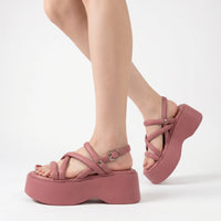 Grove Platformsandalen Met Enkelbandjes - Olga