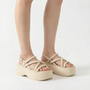 Grove Platformsandalen Met Enkelbandjes - Olga