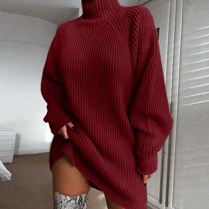 Bequemes Rollkragenkleid - Celeste