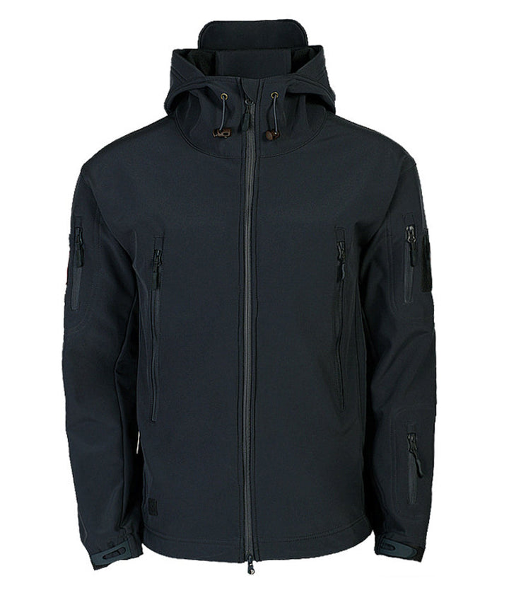 Herren Softshelljacke mit Kapuze - Titan
