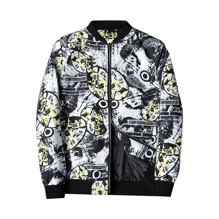Herren Bomberjacke mit abstraktem Muster - Enzo