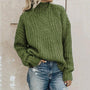 Bequemer gestrickter Pullover mit Rollkragen - Elise
