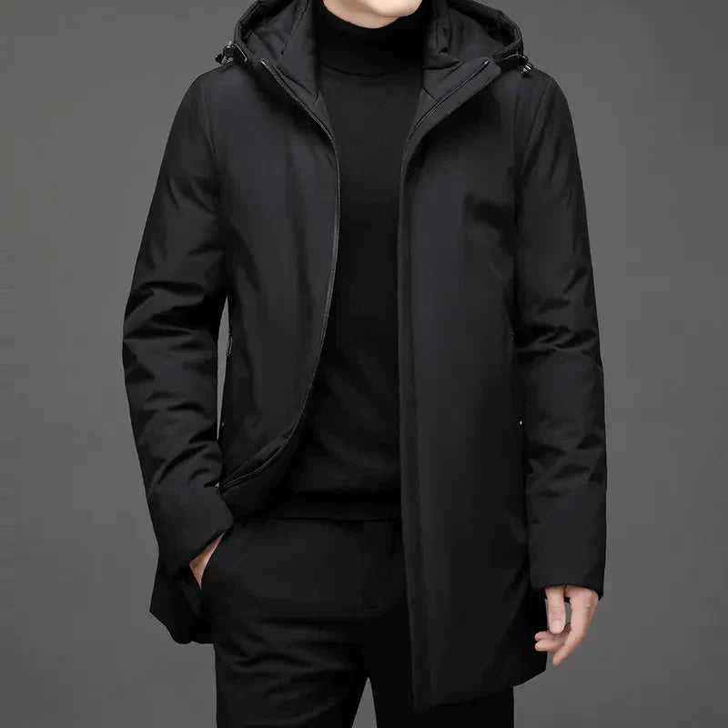 Klassische Daunenjacke mit Kapuze - Victor