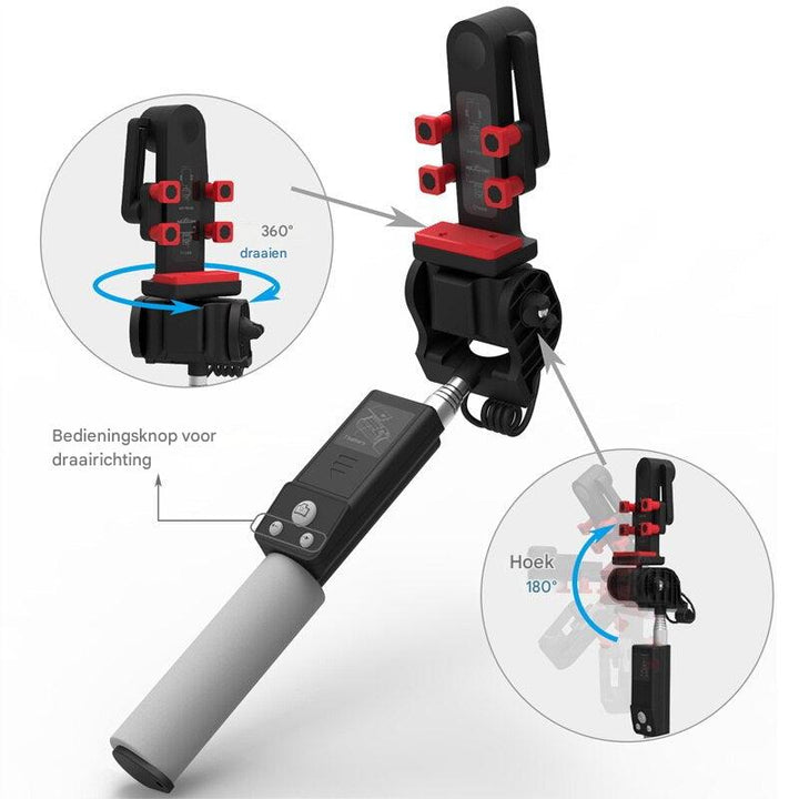 Bluetooth Selfie Stick met 360° Rotatie – SpinShot