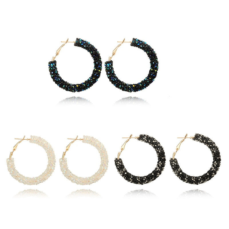 Party Earrings | Hoops with beautiful glitter