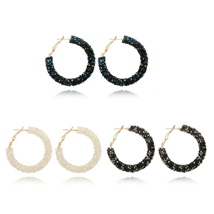 Party Earrings | Hoops with beautiful glitter