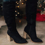 Freizeit kniehohe Stiefel mit Reißverschluss - Tess