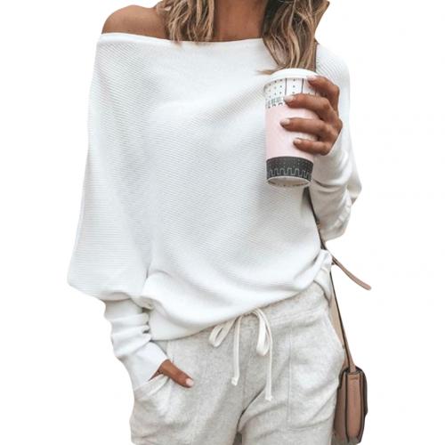 Trendiger Gestrickter Off-Shoulder Damenpullover - Sophie