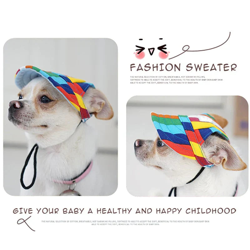 Stijlvolle Ronde Rand Hondenpet - SunnyPaws