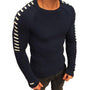 Gestrickter Herrenpullover mit Streifendetails – Lukas Herbstausgabe