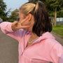 Trendiger figurbetonter Damen Cropped Zip-up Hoodie mit Kapuze - Alina