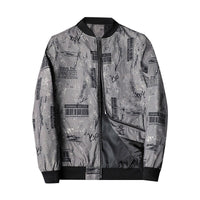 Herren Bomberjacke mit abstraktem Muster - Enzo
