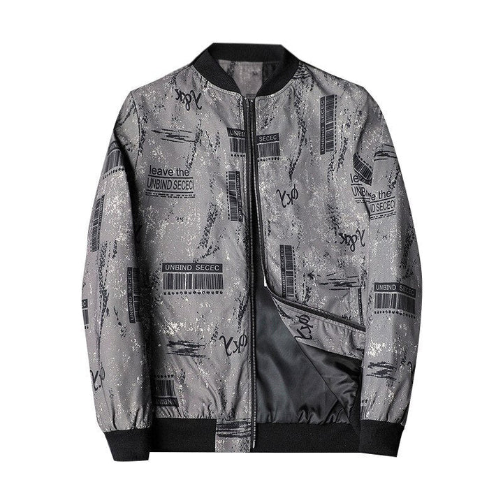 Herren Bomberjacke mit abstraktem Muster - Enzo