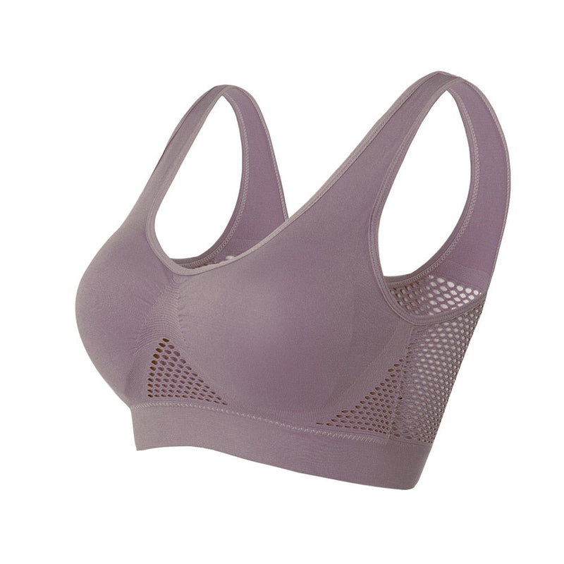 Ademende Mesh Sport BH - Sofia
