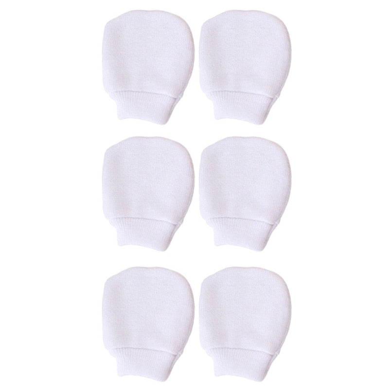 Baby Anti-Scratch Mittens | Set of 3 Pairs of Mittens
