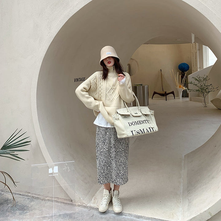 Elaine Pullover | Warmer Wollpullover mit Oversize-Schnitt