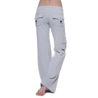 Damen Bootcut Cargohose mit Taschen - Isabella