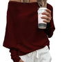 Trendiger Gestrickter Off-Shoulder Damenpullover - Sophie