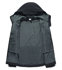Herren Softshelljacke mit Kapuze - Titan