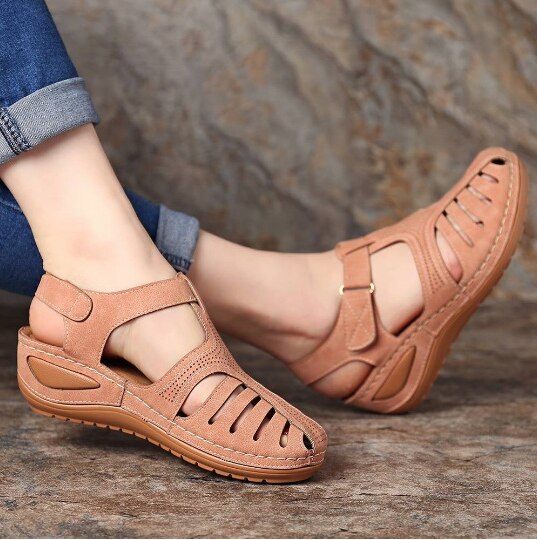 Leren Orthopedische Dames Sandalen – Elin