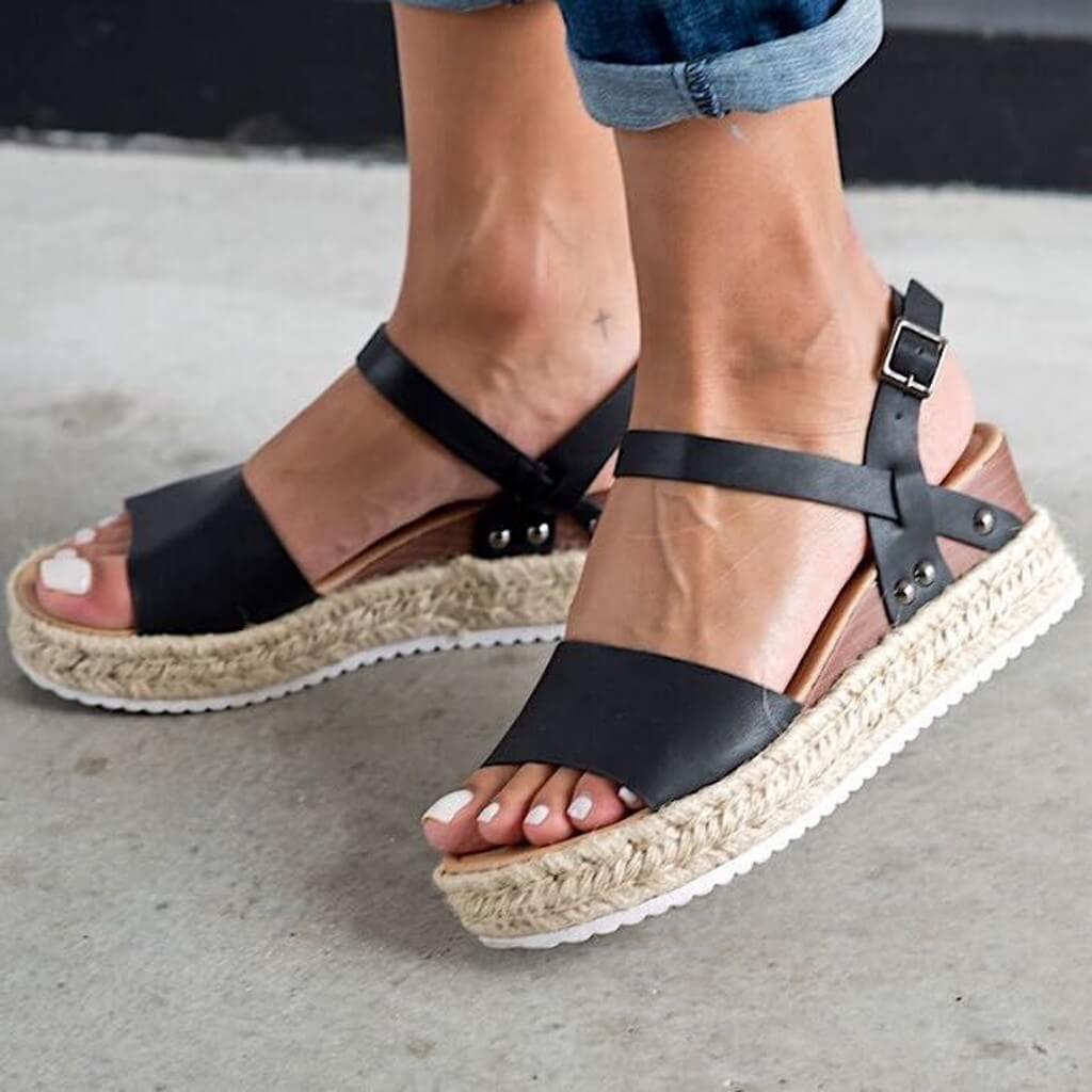Modische Damen Espadrille Sommerschuhe – Liv
