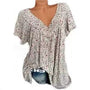 Damen Boho Sommerbluse mit Blumenmuster - Celeste