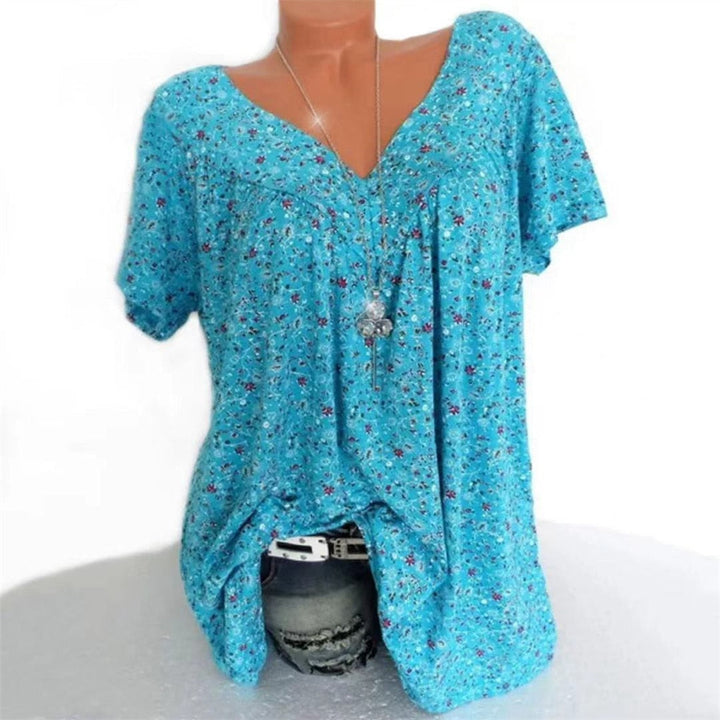 Dames Boho Zomerblouse met Bloemenprint - Celeste