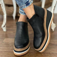 Bequeme Plateau-Stiefeletten – Mira