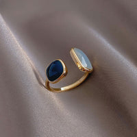 Goldener Verstellbarer Steinring - Lola