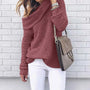 Damen Off-Shoulder Gestrickter Pullover – Selina