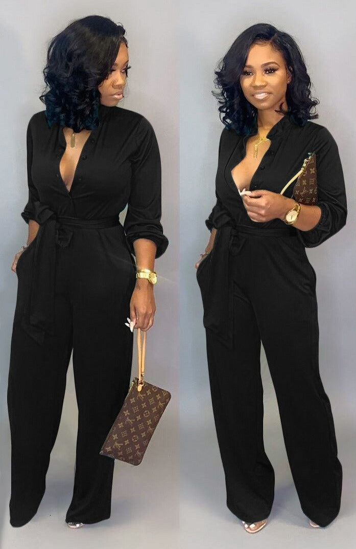 Stilvoller Jumpsuit mit langen Ärmeln - Nola