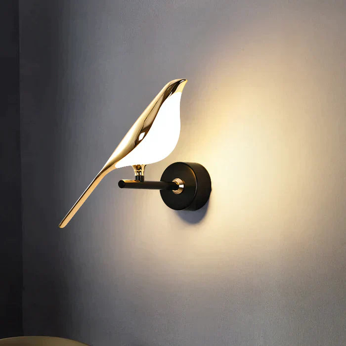 Moderne Vogel-Wandleuchte - AviaryGlow